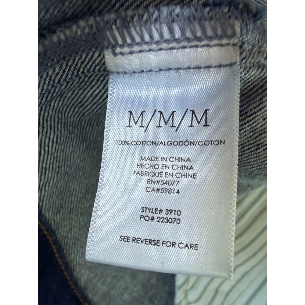 CAbi Chore Jacket Style 3910 Dark Wash Denim Belted Utility Jacket M - Picture 6 of 15